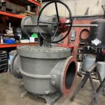After 24” Allis Chalmers Rotovalve with Sambo Gearbox and 24” Handwheel Repair